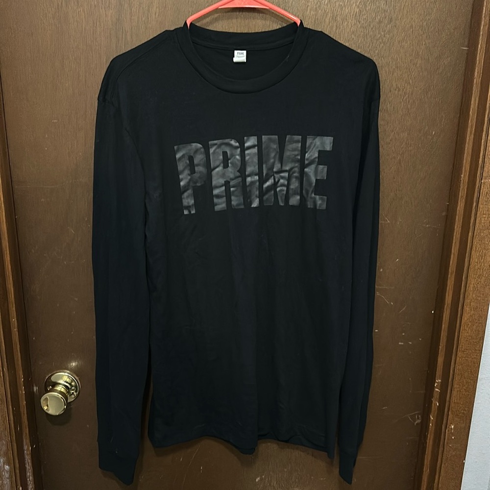 PRIME long sleeve black shirt size M